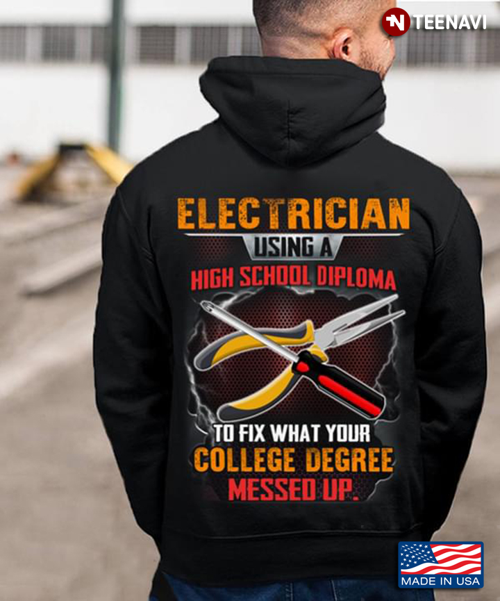 Electrician Using A High School Diploma To Fix What Your College Degree Messed Up