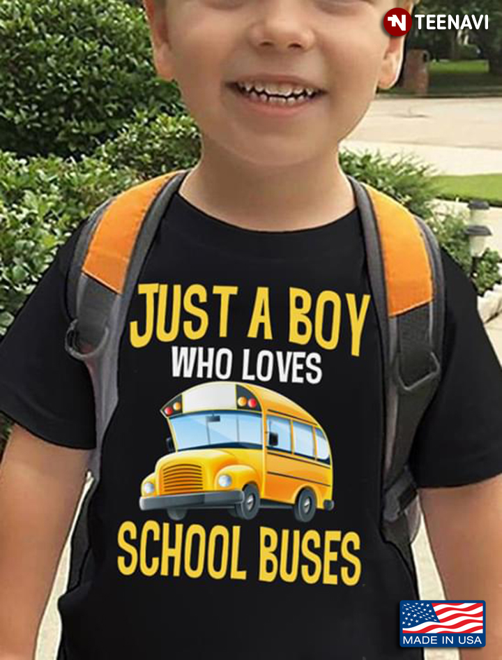 Just A Boy Who Loves School Buses