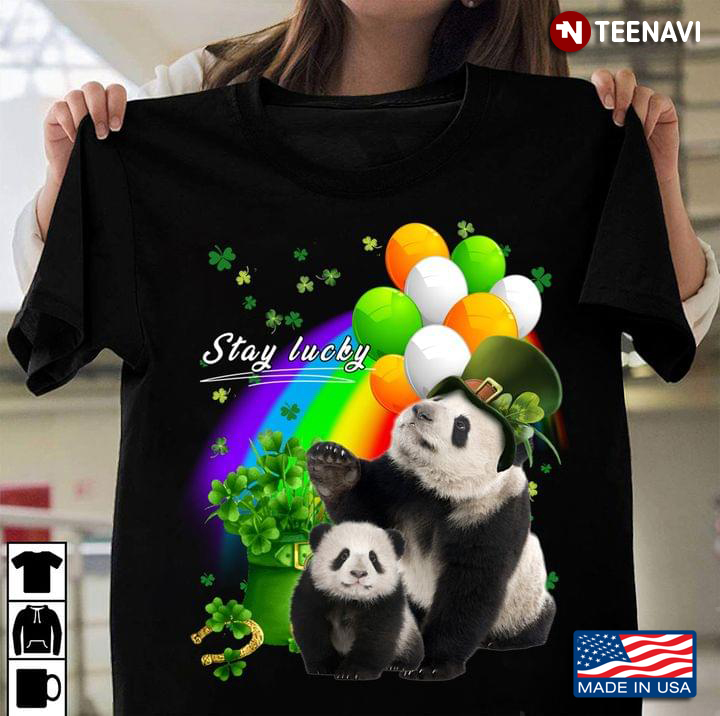 Stay Lucky St Patricks Day Giant Panda