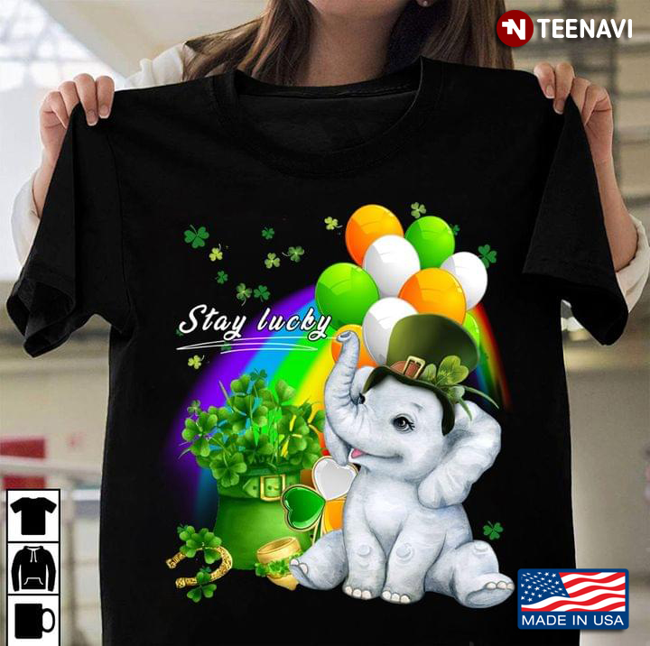 Stay Lucky St Patricks Day Elephant