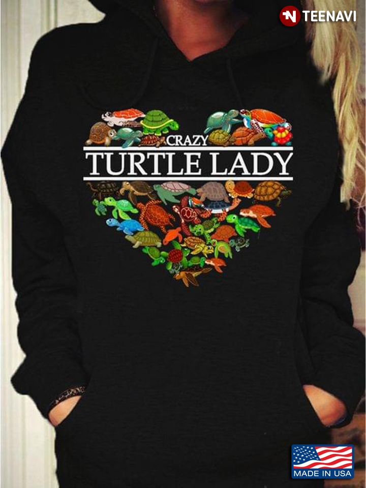 Crazy Turtle Lady Turtle Heart