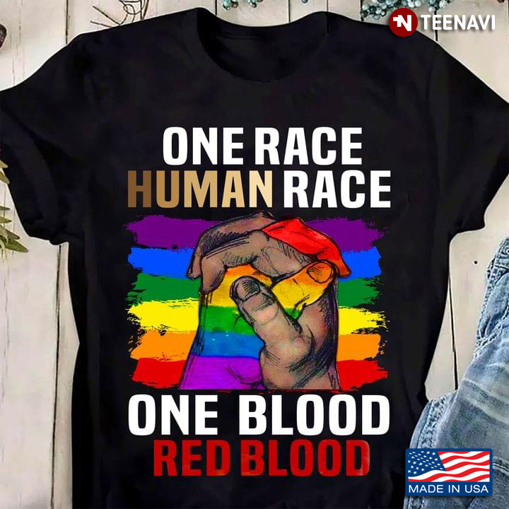 One Race Human Race One Blood Red Blood LGBT