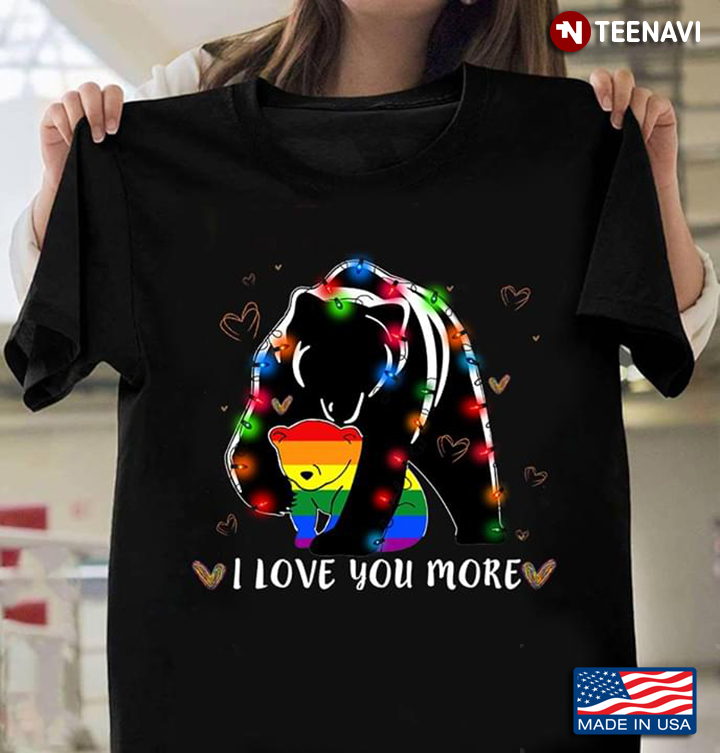 Lgbt I Love You More Bears With Fairy Lights