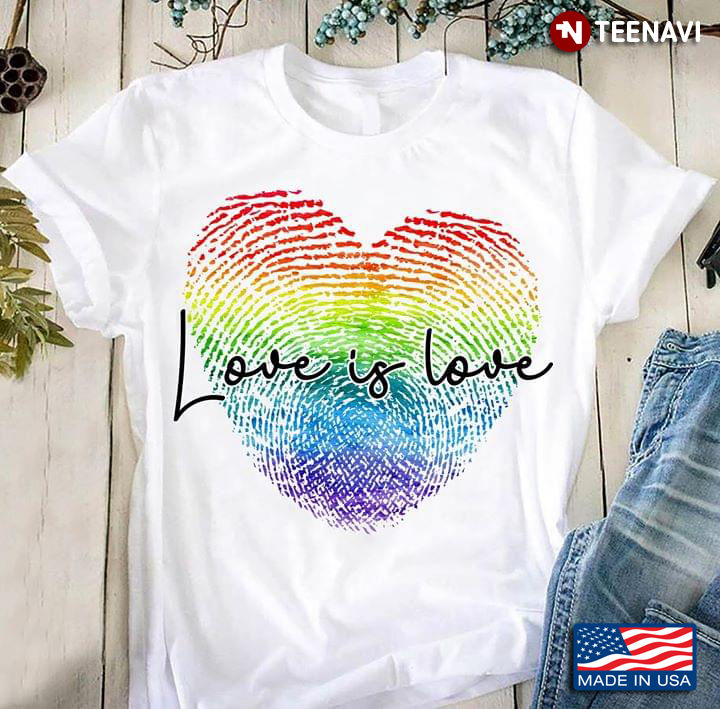 LGBT Love Is Love Heart