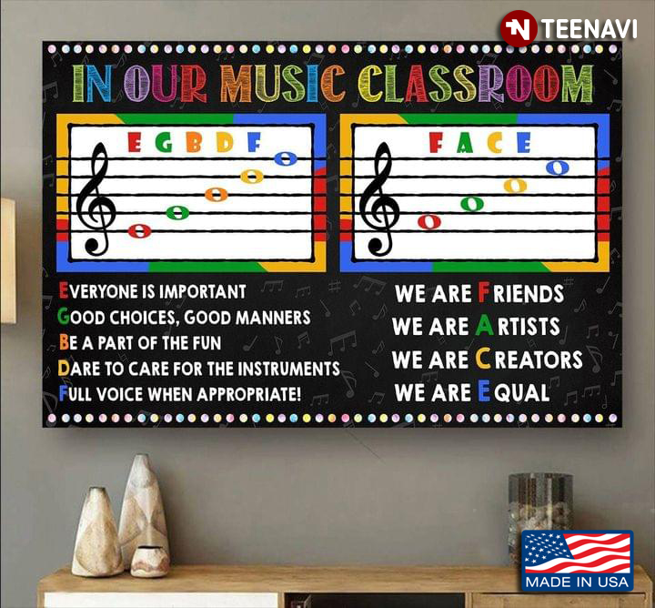Colourful In Our Music Classroom Everyone Is Important Good Choices, Good Manners