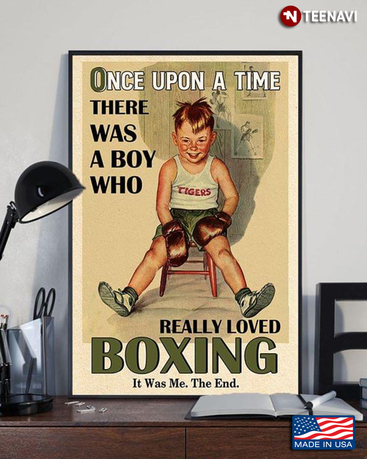 Little Boy With Boxing Gloves Once Upon A Time There Was A Boy Who Really Loved Boxing