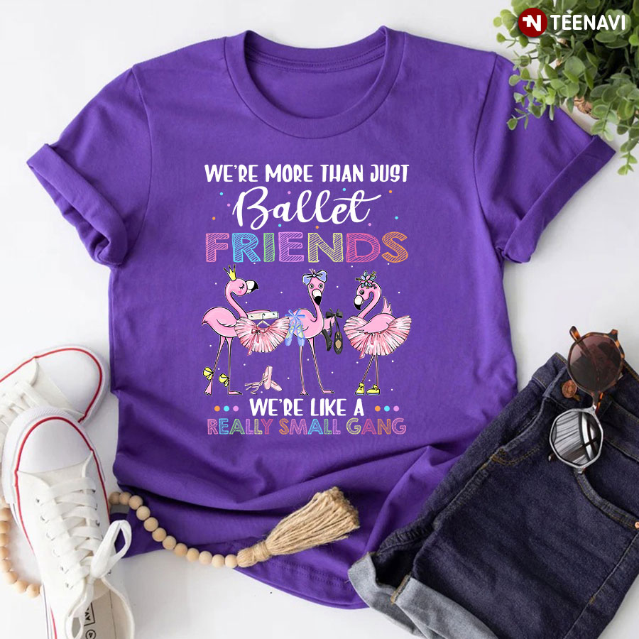 Flamingo We’re More Than Just Ballet Friends We’re Like A Really Small Gang T-Shirt