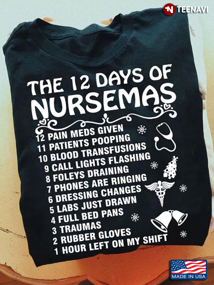 The 12 Days Of Nursemas 12 Pain Meds Given 11 Patients Pooping 10 Blood Transfusions