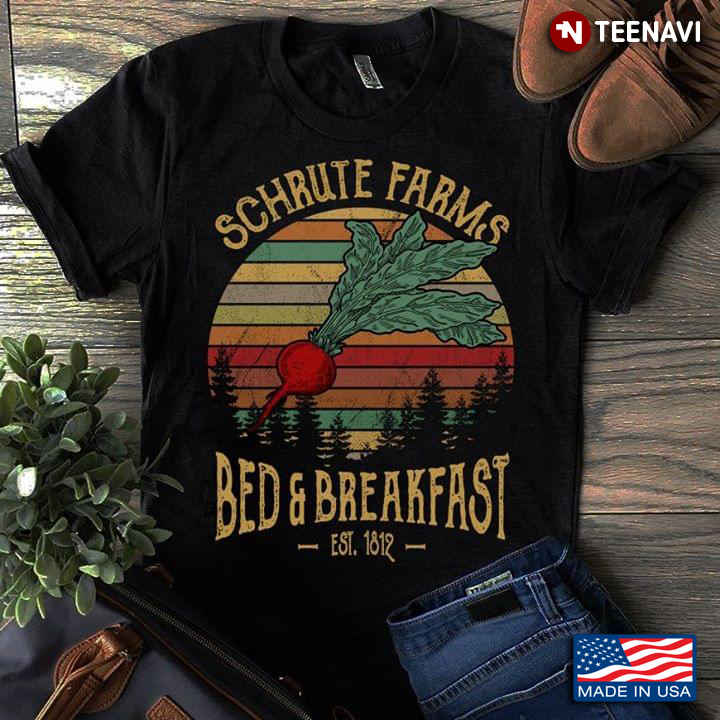 Schrute Farms Bed & Breakfast Est 1812 Vintage New Version
