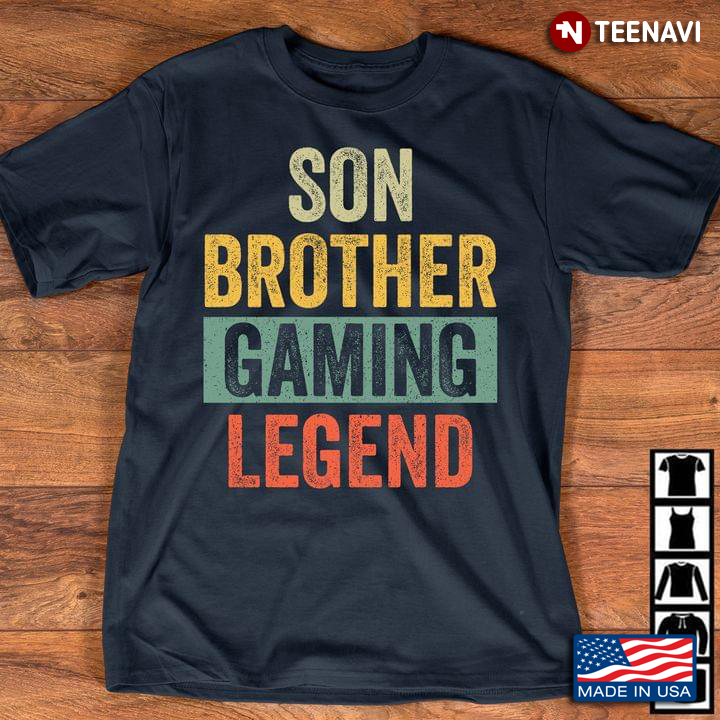 Son Brother Gaming Legend Video Games Vintage
