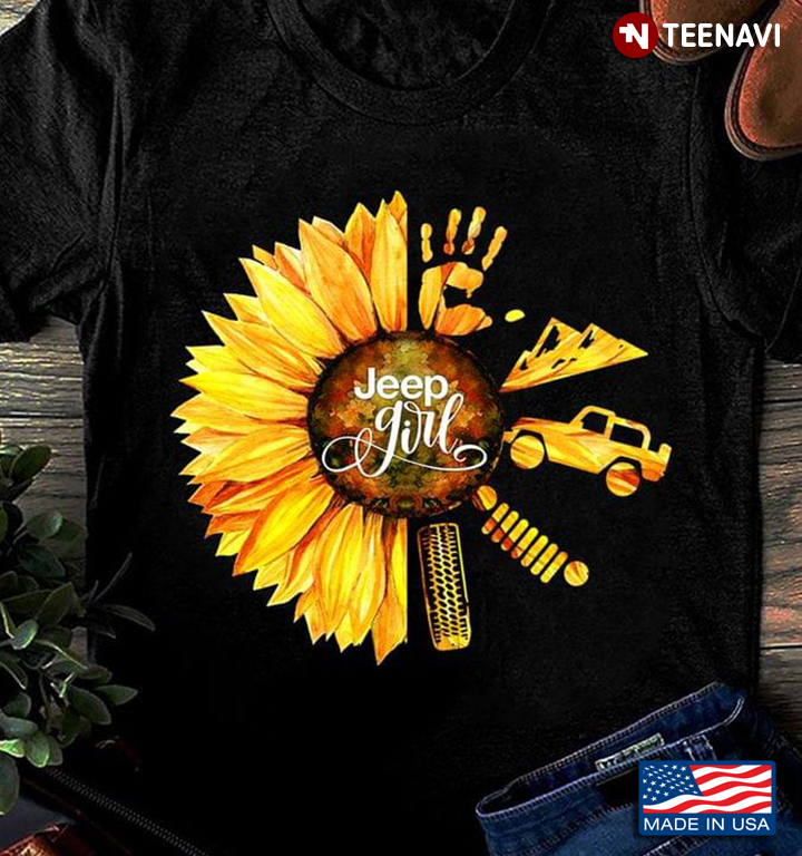 Jeep Girl Sunflower