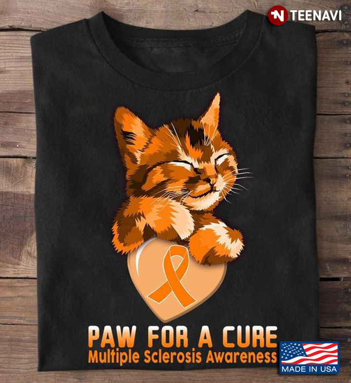Cat Paw For A Cure Multiple Sclerosis Awareness