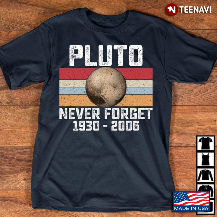 Pluto Never Forget 1930-2006 Vintage New Version