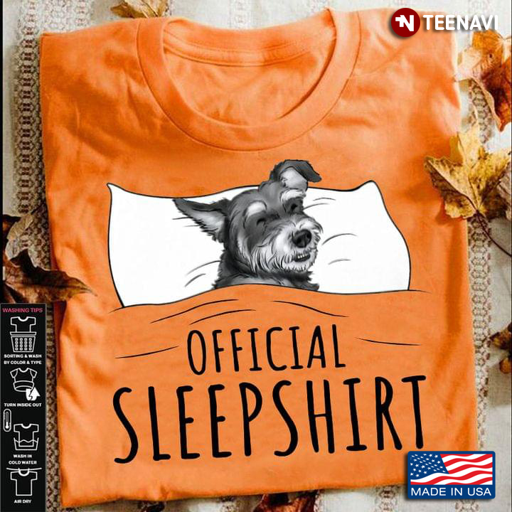 Official Sleepshirt Schnauzer Is Sleeping