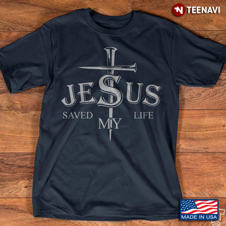 Jesus Save My Life Nail Cross