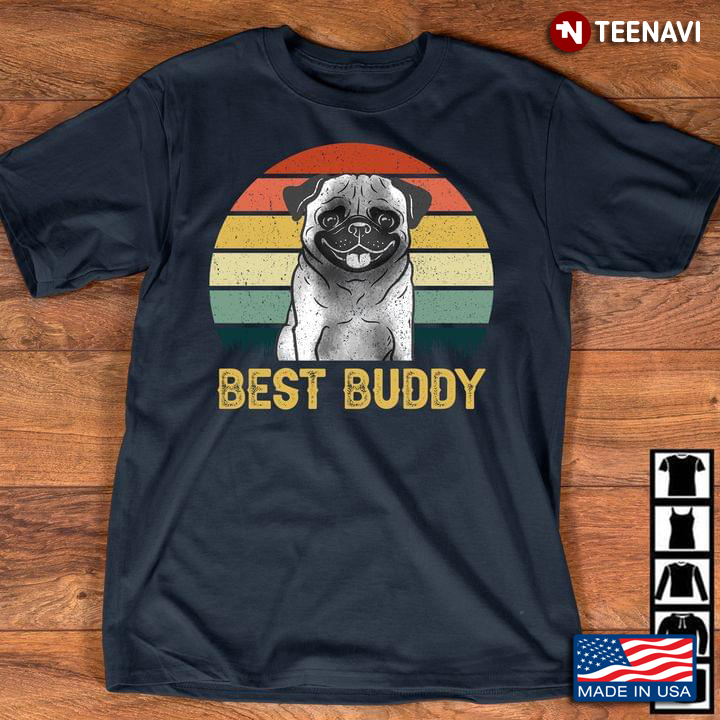 Best Buddy Pug Vintage