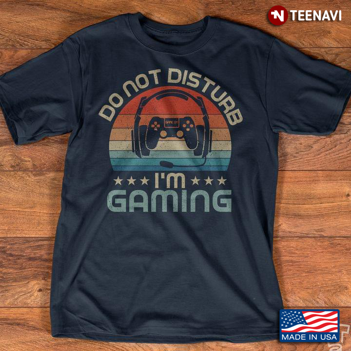 Do Not Disturb I'm Gaming Video Games Vintage
