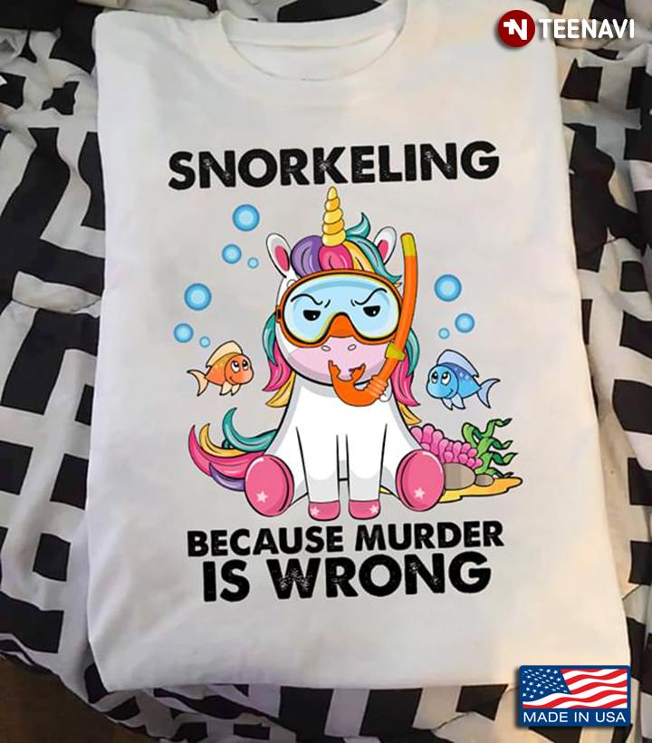 Snorkeling Because Murder Is Wrong Unicorn