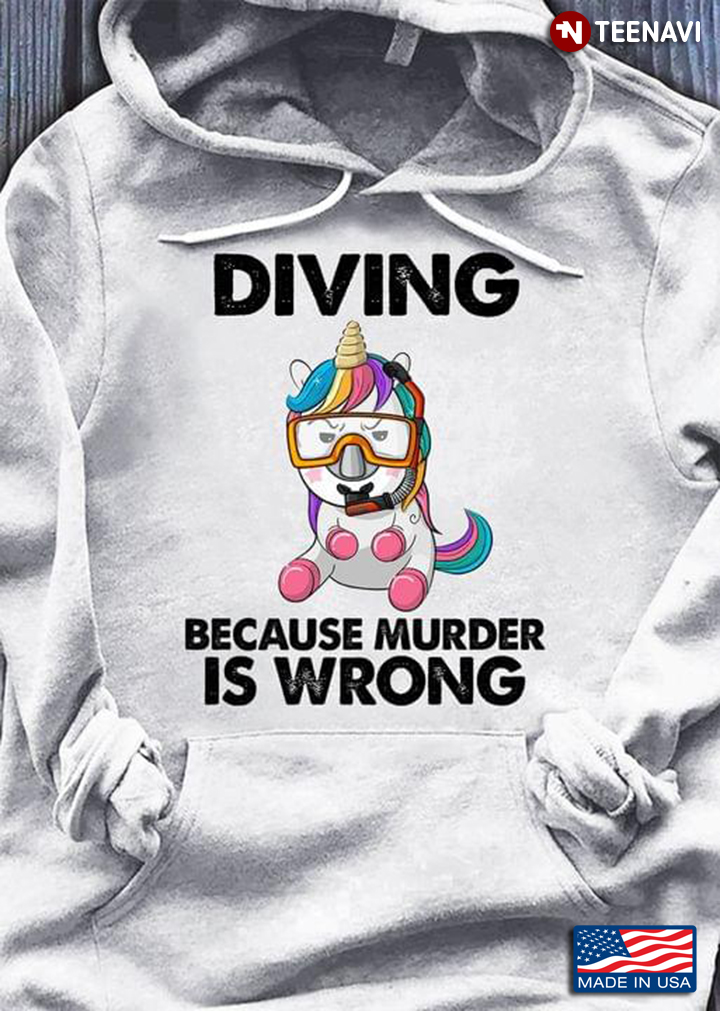 Unicorn Diving Because Murder Is Wrong