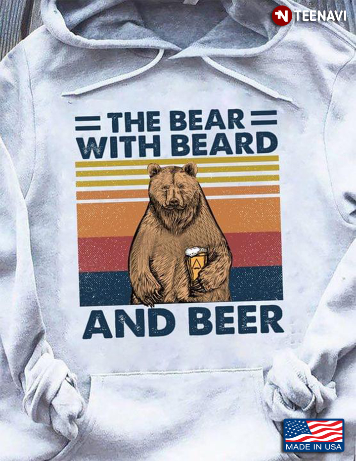 The Bear With Beard And Beer Vintage