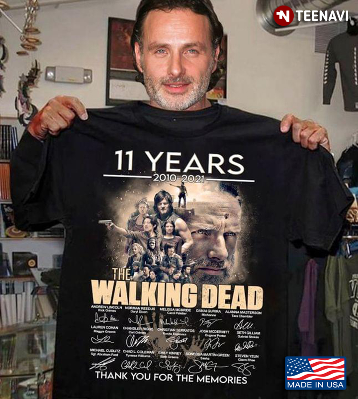 11 Years 2010 2021 The Walking Dead Thank You For The Memories With Signatures