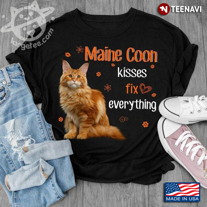 Maine Coon Kisses Fix Everything Cat Lovers