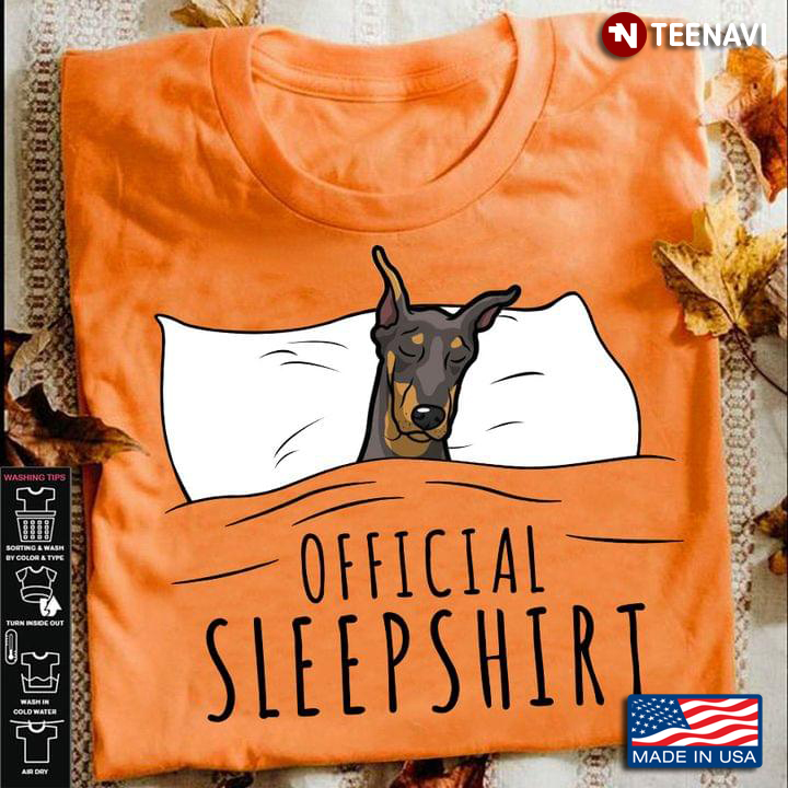 Official Sleepshirt Dobermann Is Sleeping