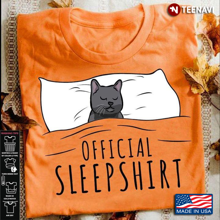 Official Sleepshirt Cat Is Sleeping