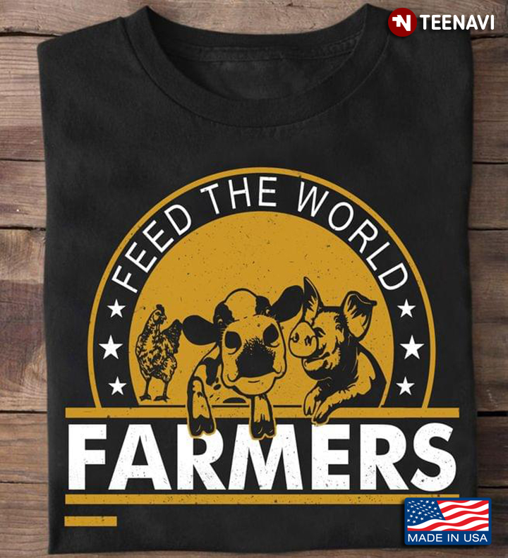 Feed The World Farmers Chicken Cow Pig