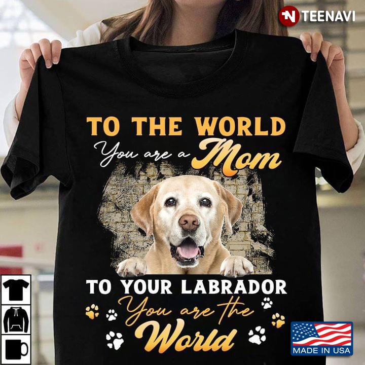 To The World You Are A Mom To Your Labrador You Are The World