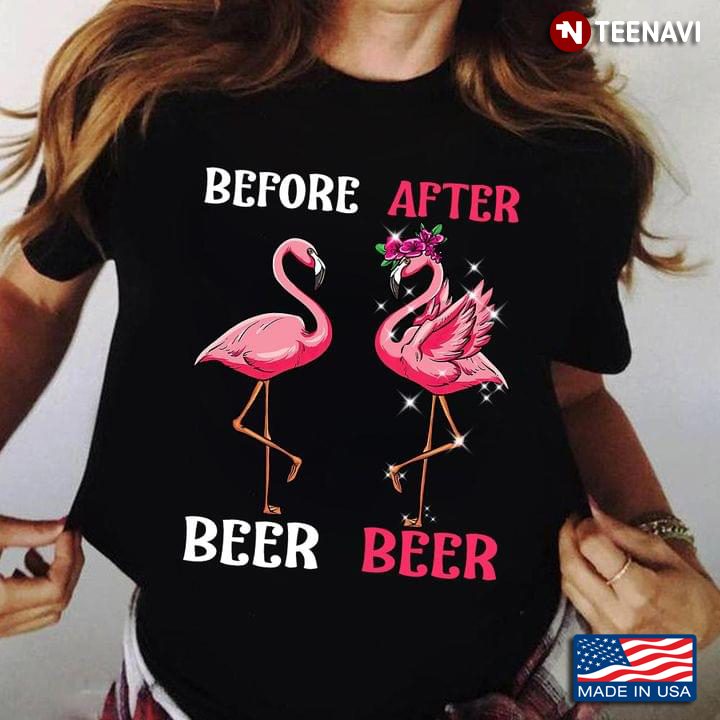 Before Beer After Beer Flamingo
