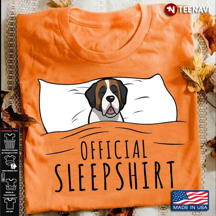 Official Sleepshirt Dog Is Sleeping