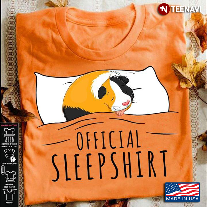 Official Sleepshirt Guinea Pig Is Sleeping