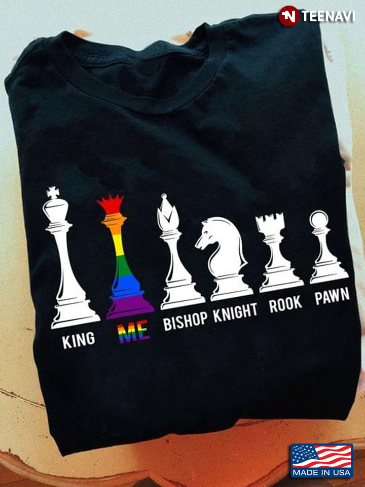 LGBT King Me Bishop Knight Rook Pawn Chess