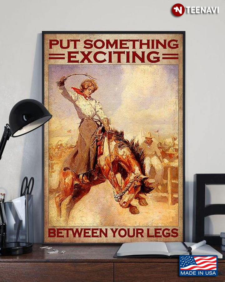 Vintage Female Equestrian Put Something Exciting Between Your Legs