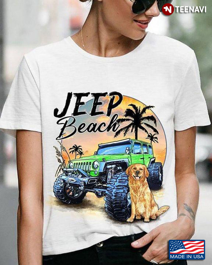 Jeep Beach  Labrador Retriever