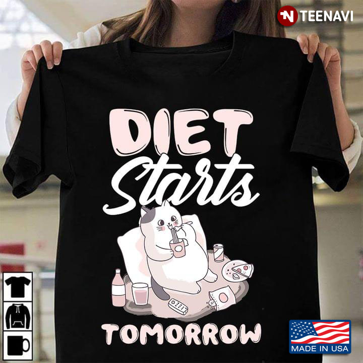 Diet Starts Tomorrow Fat Cat
