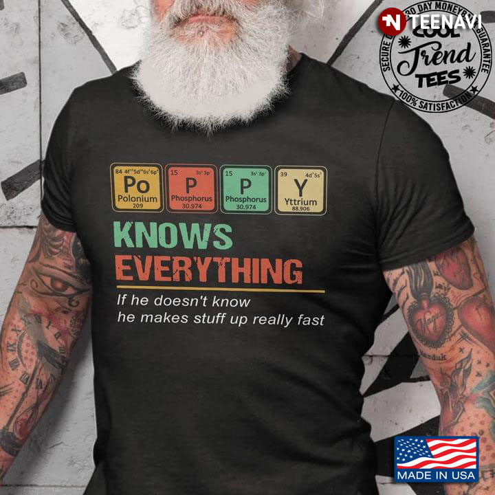 Poppy Knows Everything If He Doesn’t Know He Makes Stuff Up Really Fast New Design