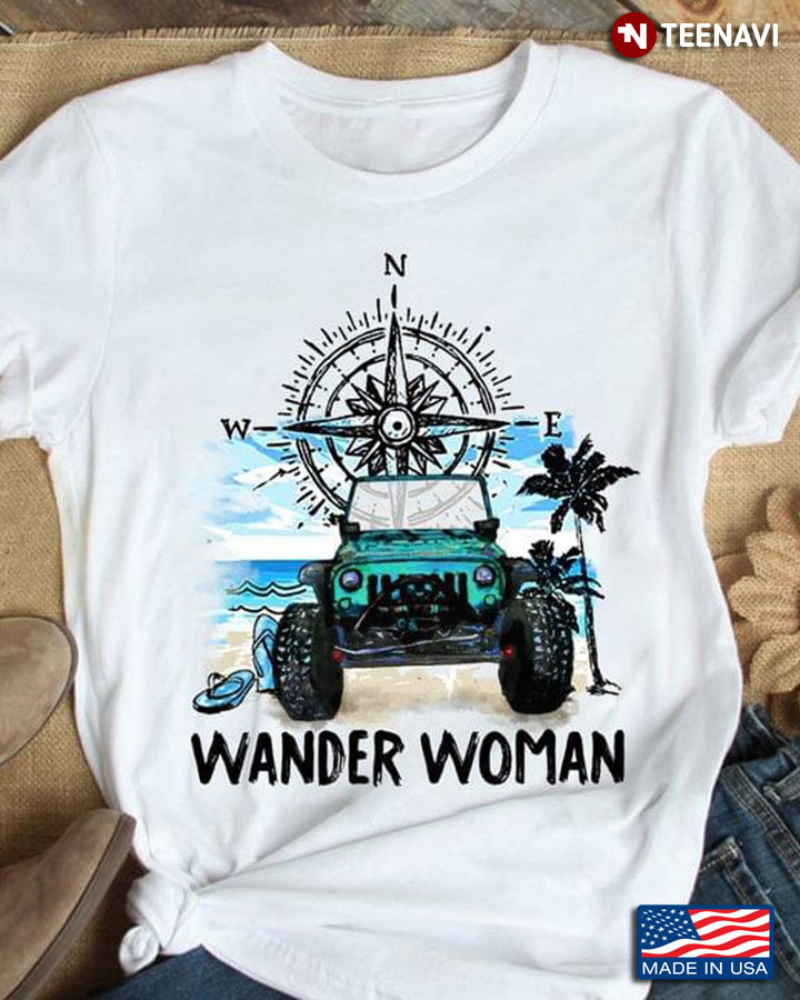 Compass Wander Woman Jeep In Beach