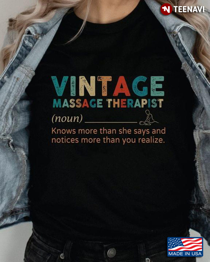 Vintage Massage Therapist Knows More Than She Says And Notices More Than You Realize