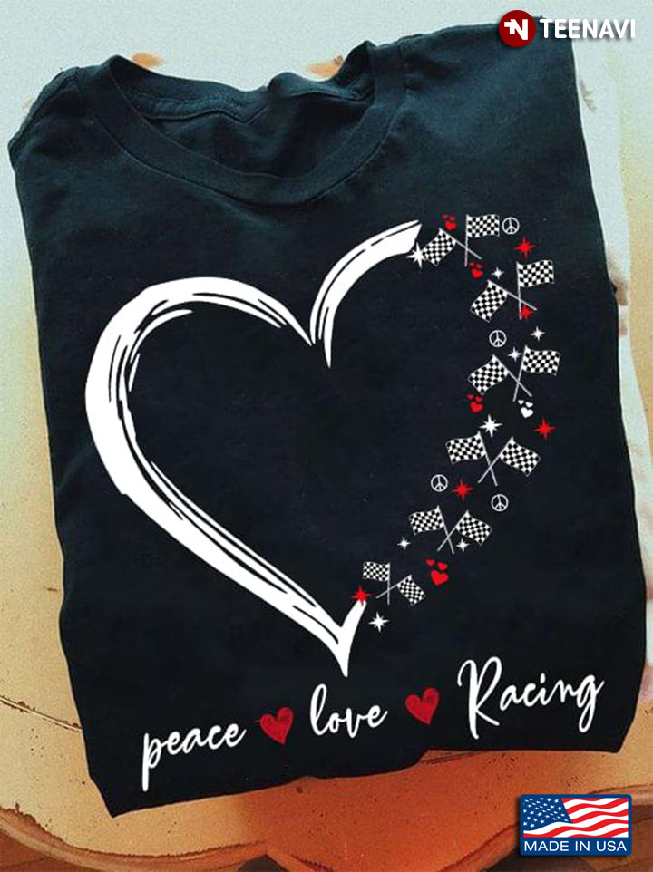 Peace Love Racing Flags