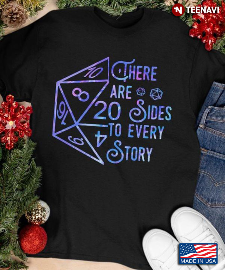 D20 Dice There Are 20 Sides To Every Story