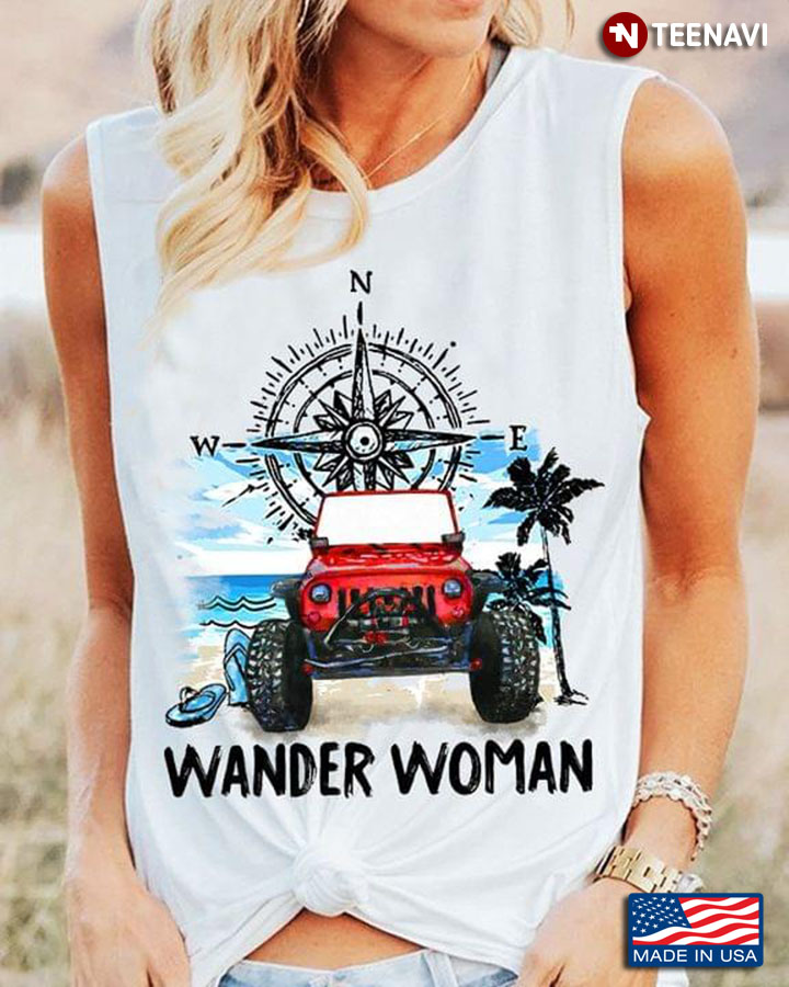 Compas Wander Woman Jeep In Beach