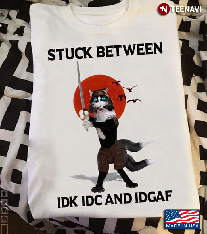 Stuck Between IDK IDC And IDGAF Cat