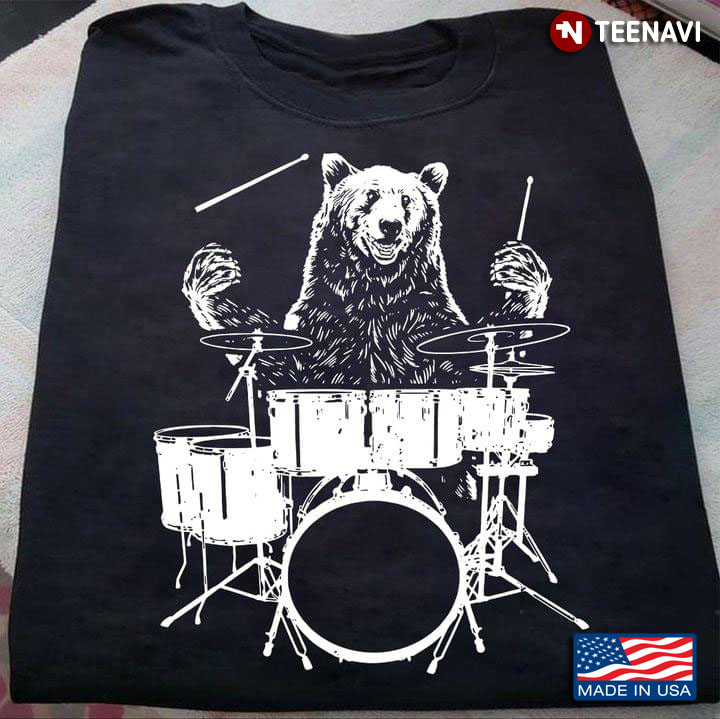 Bear Playing Drum