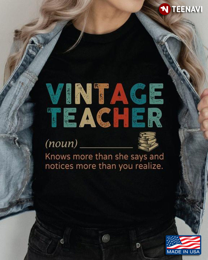 Vintage Teacher Therapist Knows More Than She Says And Notices More Than You Realize