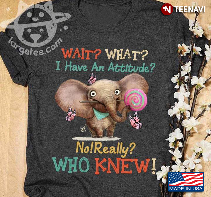Wait What I Have An Attitude No Really Who Knew Elephant With Candy And Butterflies