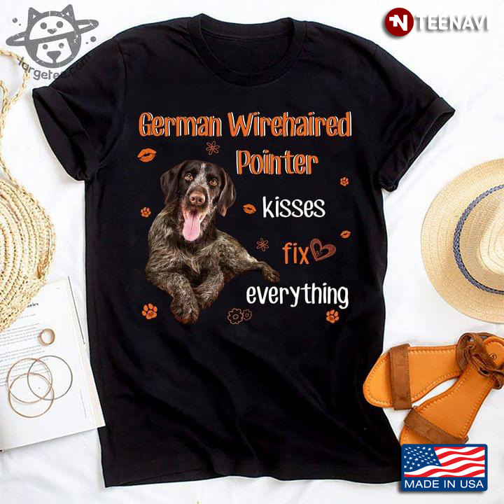 German Wirehaired Pointer Kisses Fix Everything