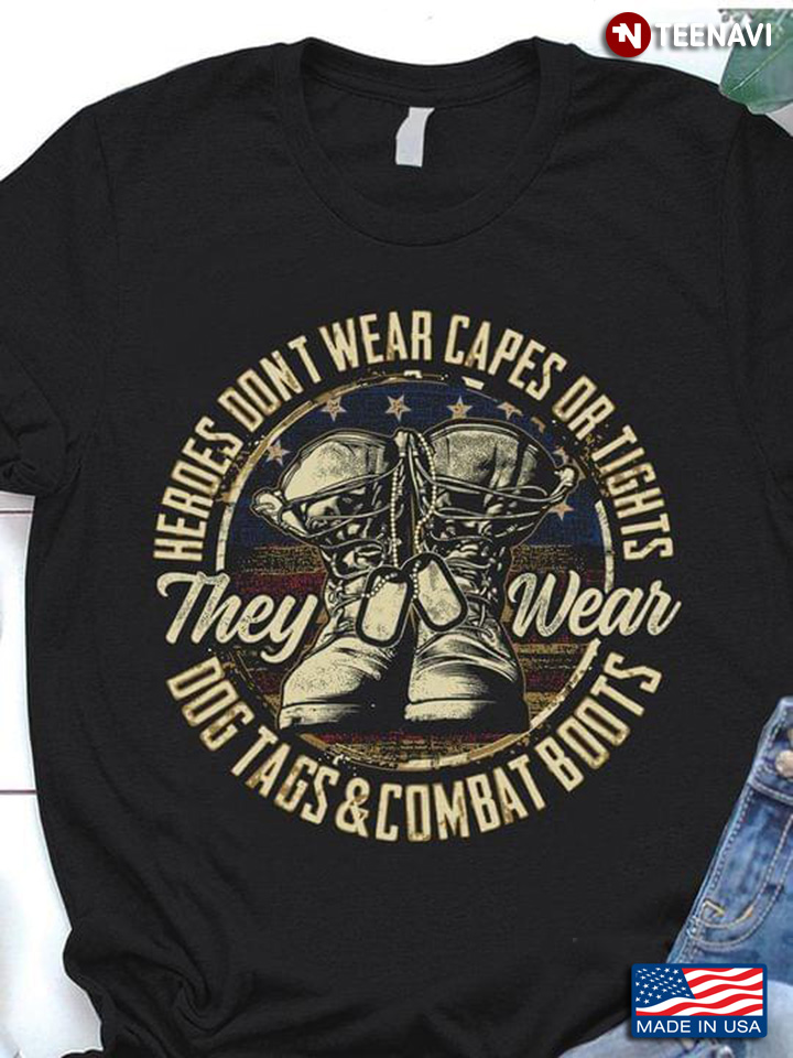 My hero wears dog tags and combat boots Cup cozy