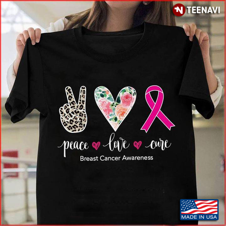 Peace Love Cure Breast Cancer Awareness